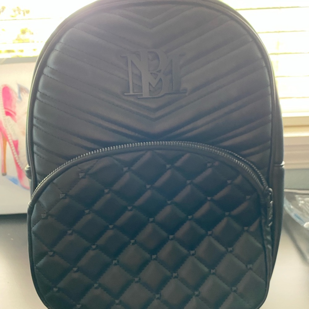Black Studded Backpack